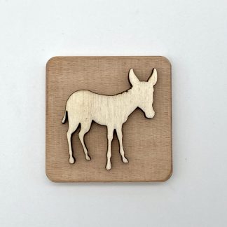 Holzstempel Esel